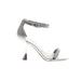 Marc Fisher Heels: Silver Shoes - Women's Size 8 1/2