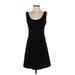 Ann Taylor Casual Dress - Mini: Black Solid Dresses - Women's Size 2