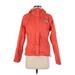 The North Face Jacket: Short Orange Print Jackets & Outerwear - Women's Size X-Small