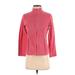 L.L.Bean Fleece Jacket: Short Red Print Jackets & Outerwear - Women's Size Small Petite