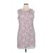 Tommy Hilfiger Casual Dress - Sheath Crew Neck Sleeveless: Pink Dresses - Women's Size 14