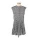 Rebecca Minkoff Casual Dress - A-Line Crew Neck Short sleeves: Gray Dresses - Women's Size Medium