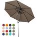9ft Patio Market Outdoor Table Umbrella with Push Button Tilt and Crank,with Sturdy Pole&Fade resistant canopy