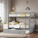 Twin over Twin Bunk Bed with Twin Size Trundle,Convertible Beds