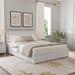 Red Cloud Luxury Platform Bed w/ Hydraulic Storage System & 2 Drawers, Streamlined Headboard & Footboard in White | Wayfair Arym-W1716S00008