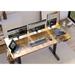 Modern Electric Height Adjustable Desk Ergonomic Home Office Desk For Working Writing Gaming Wood/Metal Accentuations by Manhattan Comfort | Wayfair