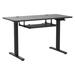 Modern Electric Standing Desk: Height Adjustable w/ Memory Sturdy Alloy Steel Frame Wood/Metal in Black Accentuations by Manhattan Comfort | Wayfair