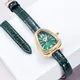 Watch for Women Luxury Gold Snake Head Design Green Dial Quartz Womens Watches Ladies Wristwatch
