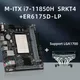 ERYING M-ITX DIY Desktops Motherboard with Onboard CPU Kit i7 11850H+Push-down CPU Air Cooler