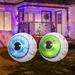 GOOSH Halloween Inflatable 3 ft Inflatable Outdoor Scary Eyeballs Decoration, Pack Of 2 in Blue/Green/White | 36 H x 36 W x 36 D in | Wayfair