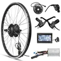 Rear Motor Wheel 36V 48V 500W Ebike Kit Electric Bike Wheel Conversion Kit LCD Electric Bicycle