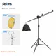 Selens New Collapsible Reflector Holder Boom Arm Grip Light Stand Tripod Photo Studio Kits Softbox