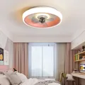 GérLighting-Plafonnier Invisible et Silencieux Ventilateur de Sol Bas Lampe Ventilateur Chambre à