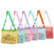 Beach Toy Mesh Bag Kids Shell Storage Bag Beach Toy Seashell Bag Mesh Pool Bag Sand Toys Swimming