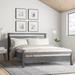 Grain Wood Furniture Loft Solid Wood Platform Bed Wood in Gray | 42 H x 79.5 W x 84.75 D in | Wayfair JLF0640