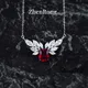 New Silver Color Simulation Pigeon Blood Ruby Pendant Necklaces For Women Luxury Red Zircon Princess