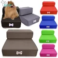 Dog Stairs Ladder Breathable Mesh Pet Ramp Stairs 2-steps Dogs Puppy Sofa Bed Ladders for Small Dog