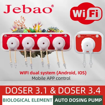 Jebao-Pompe doseuse automatique pour aquarium filtre à eau Marine Reef Fwer 3.1 3.4 MDot.com