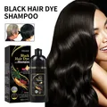 100ml Natural Herbal Hair Dye Shampoo 3 in 1 Hair Color Shampoo for Gary Hair Dark Brown Black And