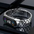Bracelet pour Xiaomi Mi Band 8 7 6 5 4 3 Acier inoxydable Opaska Correa Mi Band 6 Miband 5 Bracelets