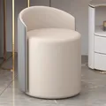 Gotchic Round Stool Chair Grey Girl Makeup White Pouffe Stool Chair Living Room Buffets Tabourets De