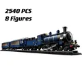 2023 MOC Express Train Building Blocks 21344 Luxury Train Locomotive Transportation Model Bricks