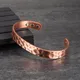 Vinterly Pure Copper Magnetic Bracelets Arthritis Relief Adjustable 10mm Vintage Magnet Bangles