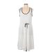 Hunter for Target Casual Dress - A-Line Scoop Neck Sleeveless: White Solid Dresses - Women's Size Large