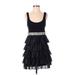 Double Zero Casual Dress - DropWaist: Black Dresses - Women's Size Small