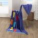 Breakwater Bay Maravilla Neon Tiles Geometric Oversized Beach Towel Terry Cloth/100% Cotton in Blue | Wayfair 25FA3709E078450AB8C17CE98E45CA08