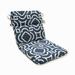 Red Barrel Studio® Aous Indoor/Outdoor Chair Cushion Polyester in Blue | 3 H x 21 W x 40.5 D in | Wayfair 9F23EFF0081A4DA684237865C37B0E4C