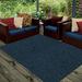 Blue/Green 96 x 60 x 0.5 in Area Rug - Latitude Run® Hewit Collection Pet Friendly Indoor Outdoor Area Rugs Teal | 96 H x 60 W x 0.5 D in | Wayfair