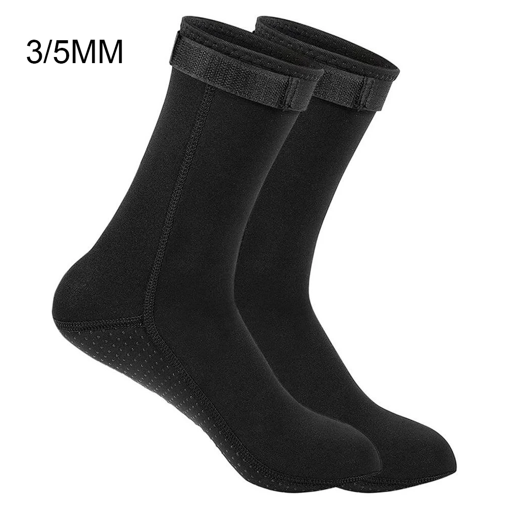Neoprensocken, 3 mm, 5 mm, Neoprenanzug-Schuhe, warme Surf-Schwimmflossen-Socken, Elastizität, Strandstiefel, rutschfeste Socken zum Schnorcheln und Tauchen