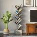 Loon Peak® Dovidio 58.7" H x 14.96" W Geometric Bookcase Wood in Gray | Wayfair 3C66309AA1C04E8E8925EFAA4739E862