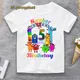 Baby T-Shirt für Mädchen Tops Grafik T-Shirt 3 4 5 6 7 Jahre Geburtstag Kinder T-Shirts Kinder