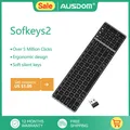 AUSDOM Sofkeys2 Wireless Dual Bluetooth 5 0 Welt Premiere 2 4G Desktop Tastatur Business Office Home