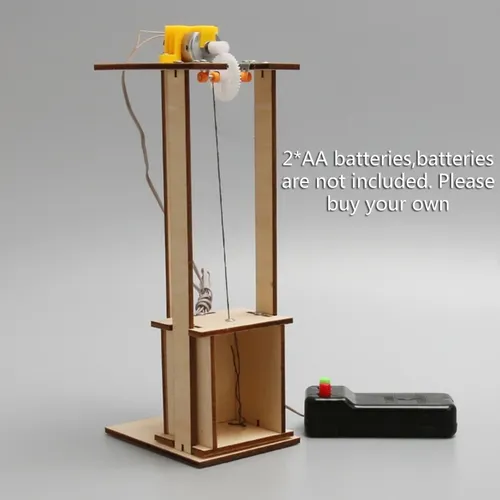 DIY Aufzug Wissenschaft Kits für Kinder Wissenschaft Projekte Stamm Gebäude Spielzeug Holz Modell