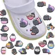 Pusheen Kinderschuhe Schnallen Krokodile Charms Hausschuhe Dekor Zubehör PVC Schuh Blume Anime Figur