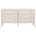 Millwood Pines Darleni 6 - Drawer Dresser Wood in White | 33.3858 H x 62.9921 W x 18.5039 D in | Wayfair BFFF5DB611804889B5B81C2E96822BB7