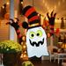 The Holiday Aisle® Halloween Inflatable 5 ft Hanging Ghost Halloween Decorations w/ Build-in Led Light in White | Wayfair