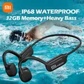 Xiaomi Auricolare a conduzione ossea IPX8 Auricolare aperto wireless Bluetooth 5.3 Cuffie Bluetooth per nuoto 32GB Auricolari sportivi MP3