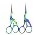 Stainless Steel Gilded Crane Scissors Retro Bird Scissors Yarn Scissors Cross Embroidery Thread Scissors