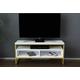 Tv Unit With Open Shelf Storage - 6 Colours - White | Wowcher