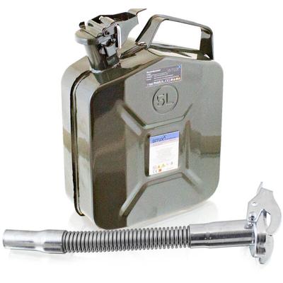 Bituxx - 5L Stahl Benzinkanister Kraftstoffkanister Kanister un Zulassung (5 Liter mit