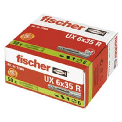 Ux 6 x 35 r Universaldübel 35 mm 6 mm 77889 50 St. - Fischer