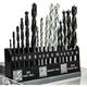 Masterproof professional Kombi-Bohrer-Satz, 6xMetall, je 5x Stein, 5x Holz, 6x Metall, in Box