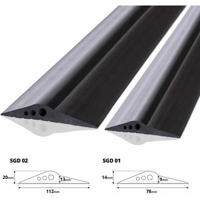 Garagentor Dichtung Bodenabdichtung aus epdm, 4,5m, 14mm x 78mm, SGD01 - Steigner