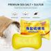 Hot 85g Yellow Color Sulfur Soap Mite Removal Oil-Control Acne Anti Fungus Bath Soap Face Body Hands Washing Soap Bath Healthy
