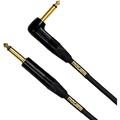 Mogami Gold INSTRUMENT-03R Guitar Instrument Cable 1/4 TS Male Plugs Gold Contacts Right Angle and Straight Connectors 3 Foot