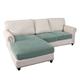 Sectional Couch Covers Stretch Anti-Slip L Shape Sofa Slipcovers, Separate Sofa Seat Cushion Covers Chaise Cover for Both Left/Right Sectional Couch 2/3 Seater and Chaise Cover